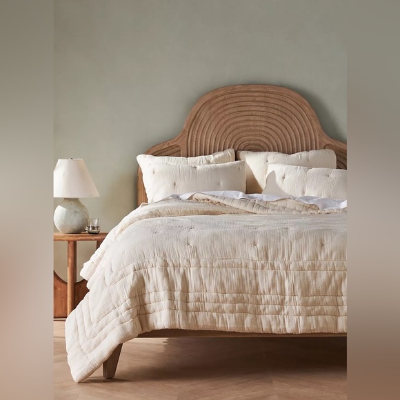 Anthropologie Elysian Cross-Dyed Gauze Quilt King NWT - Picture 1 of 13